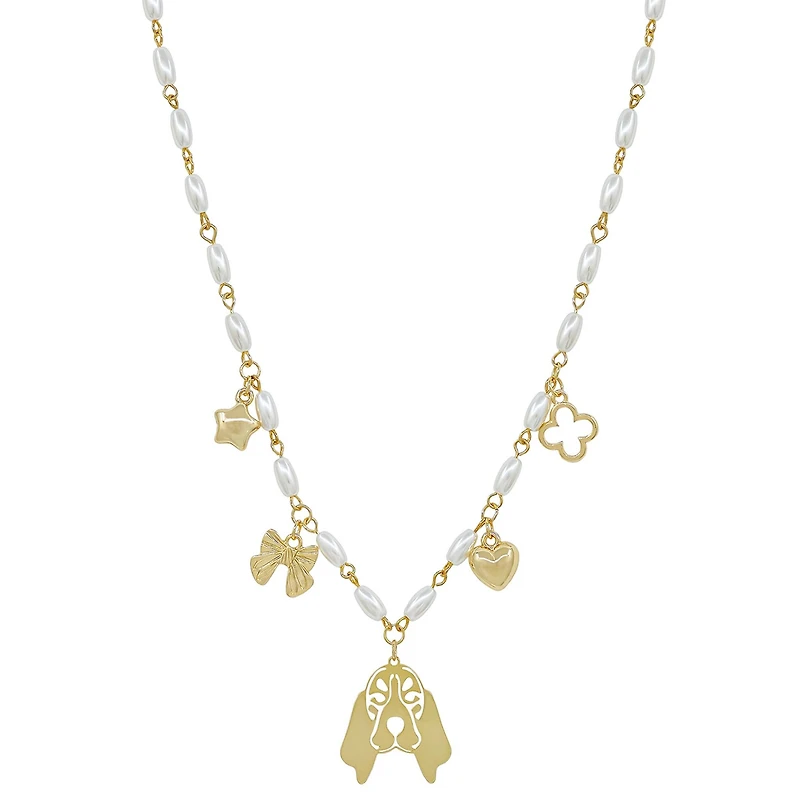 Hound Dog Charm Necklace
