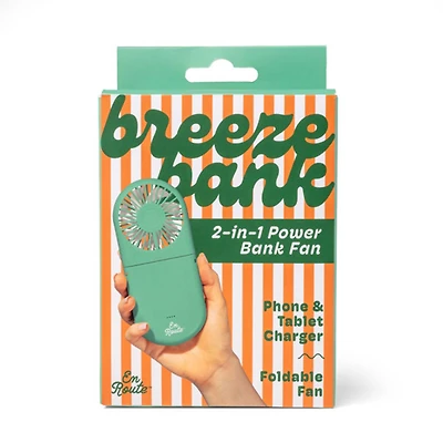 Breeze Bank 2-in-1 Power Bank Fan - Assorted