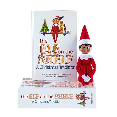 The Elf on the Shelf® A Christmas Tradition Book Set with Boy with Brown Eyes