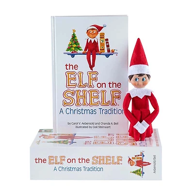 The Elf on the Shelf® A Christmas Tradition Book Set with Boy with Blue Eyes Elf