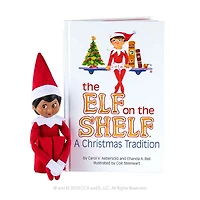 The Elf on the Shelf® A Christmas Tradition Book Set with Girl with Brown Eyes Elf