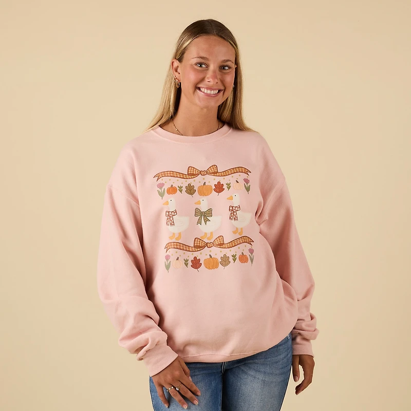 Fall Goose Crewneck Sweatshirt