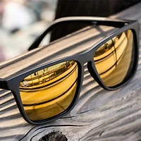 Knockaround® Fast Lane Sunglasses in Black and Gold