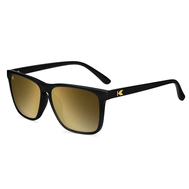 Knockaround® Fast Lane Sunglasses in Black and Gold