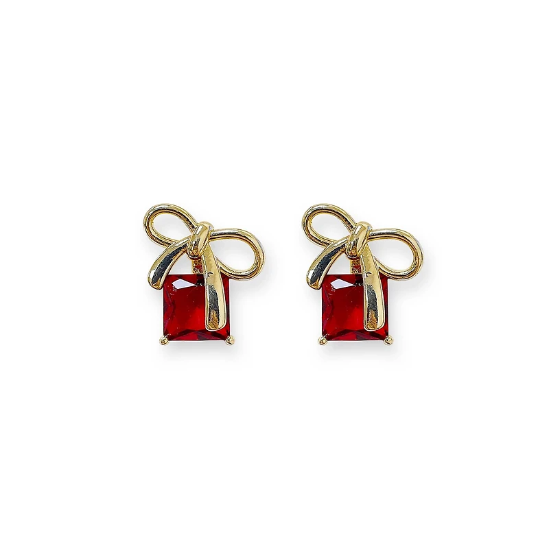 Ruby Present Earrings