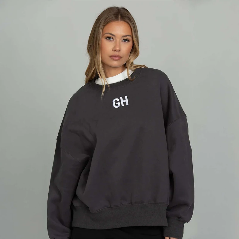 Embroidered Logo Crewneck Sweatshirt