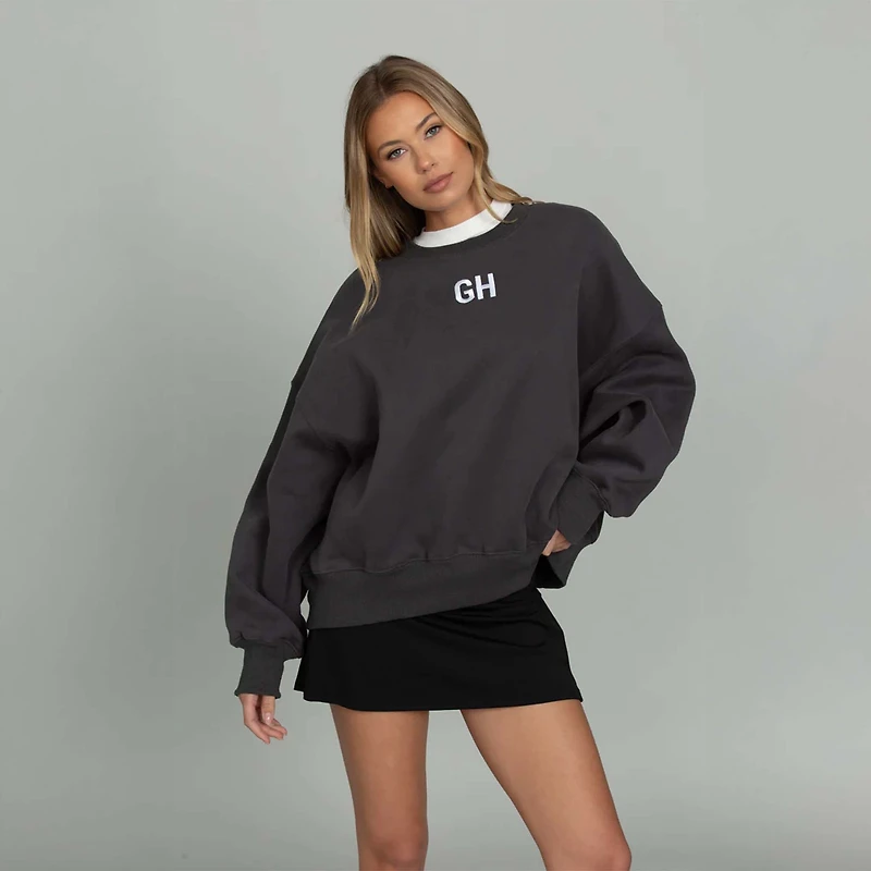 Embroidered Logo Crewneck Sweatshirt