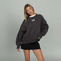 Embroidered Logo Crewneck Sweatshirt