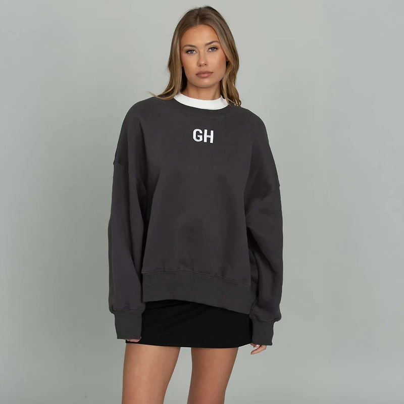 Embroidered Logo Crewneck Sweatshirt