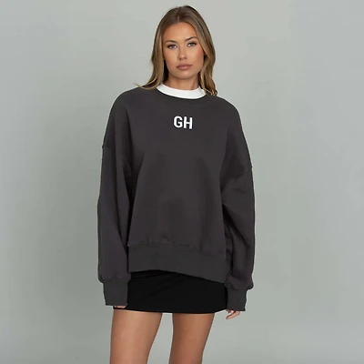 Embroidered Logo Crewneck Sweatshirt