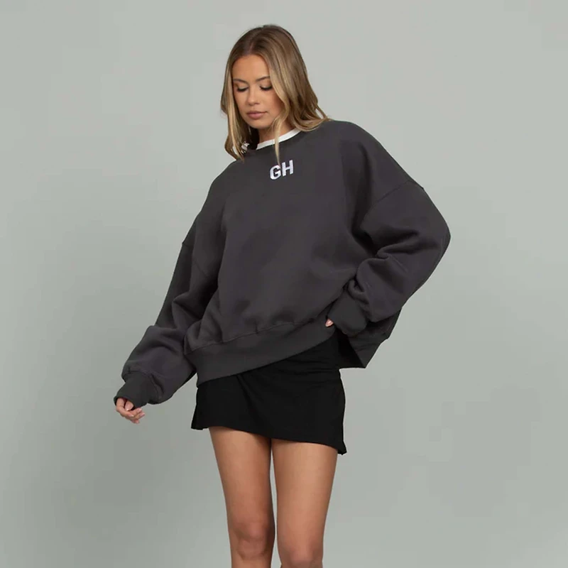 Embroidered Logo Crewneck Sweatshirt