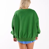 Gold Hinge Arch Crewneck Sweatshirt Spring Green