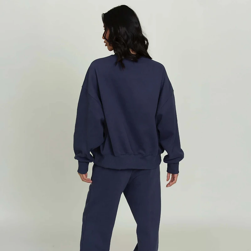 Gold Hinge Arch Crewneck Dark Denim Blue