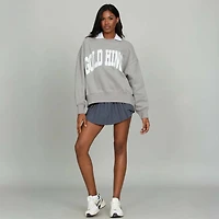 Gold Hinge Arch Crewneck Grey