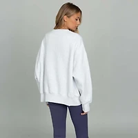 Gold Hinge Arch Crewneck Heather Indigo