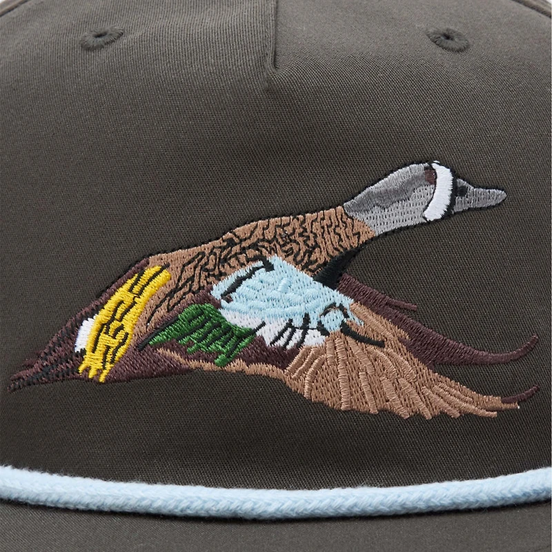 Blue Winged Teal Rope Hat in Raven
