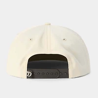 Bass Snapback Hat in Ivory