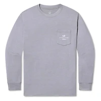 FieldTec™ Heathered Marlin Time Long Sleeve T-Shirt Light Grey