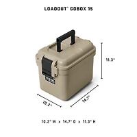 Loadout® GoBox 15 Gear Case in Wetlands Brown