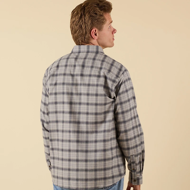 Harbor Two Pocket Flannel Sharkskin and Washed Black
