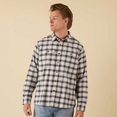 Harbor Two Pocket Flannel Stone and Yachtsman