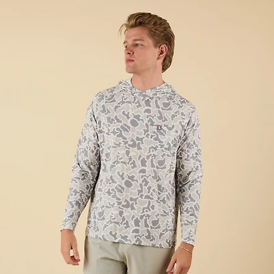Heather Blend Hooded T-Shirt White Localflage