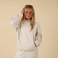 Pink Bow Ditsy Print Hoodie