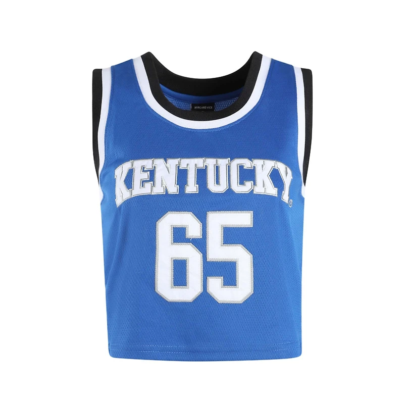 UK Cropped Basketball Jersey Royal Blue