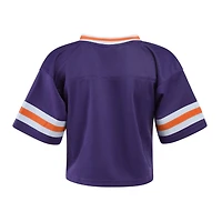 Clemson Cropped Football Jersey Purple