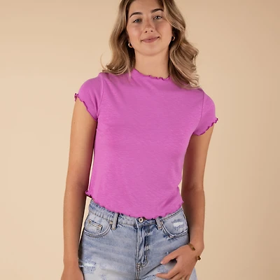Short Sleeve Lettuce Top