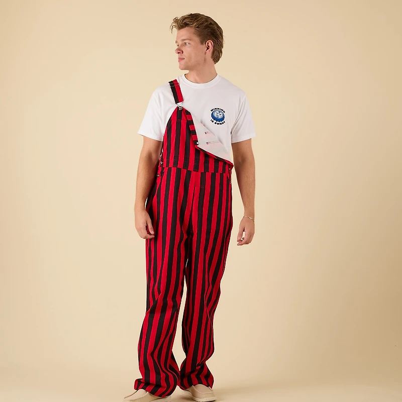 Red and Black Overall Bibs