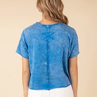 Oversized Crop Short Sleeve Top