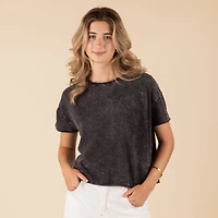 Oversized Crop Short Sleeve Top