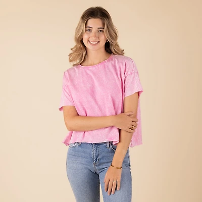 Oversized Crop Short Sleeve Top
