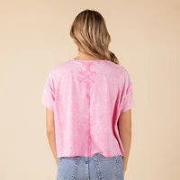Oversized Crop Short Sleeve Top