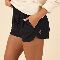 Women's High Waisted Volley Shorts Black