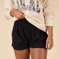 Women's High Waisted Volley Shorts Black