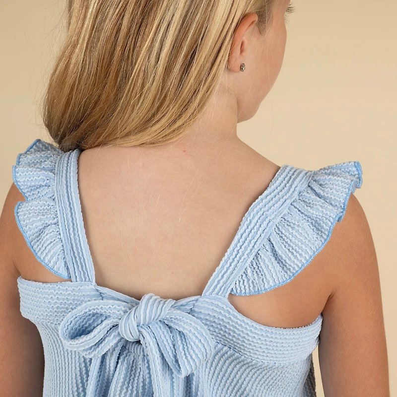 Youth Sleeveless Tie Back Babydoll Top