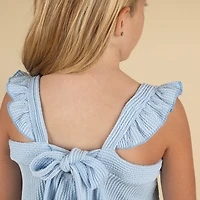 Youth Sleeveless Tie Back Babydoll Top