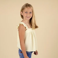 Youth Sleeveless Tie Back Babydoll Top