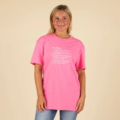 Girl Math Short Sleeve T-Shirt