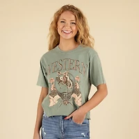 Western Crop Short Sleeve T-Shirt