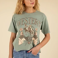 Western Crop Short Sleeve T-Shirt