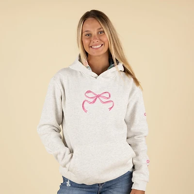 Embroidered Bow Hoodie