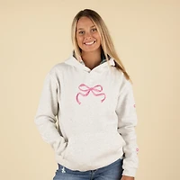 Embroidered Bow Hoodie