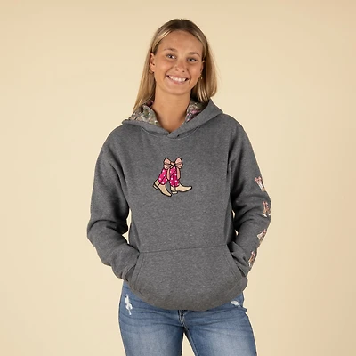 Embroidered Boot Hoodie