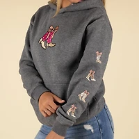 Embroidered Boot Hoodie