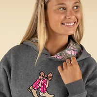 Embroidered Boot Hoodie