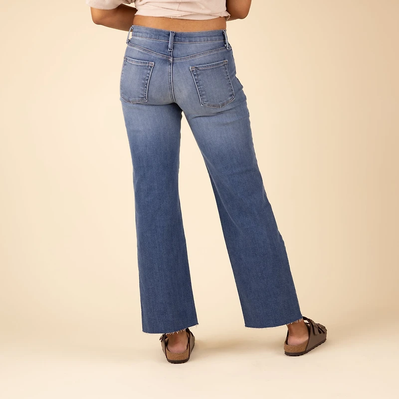 Slim Palazzo Jeans Medium Wash