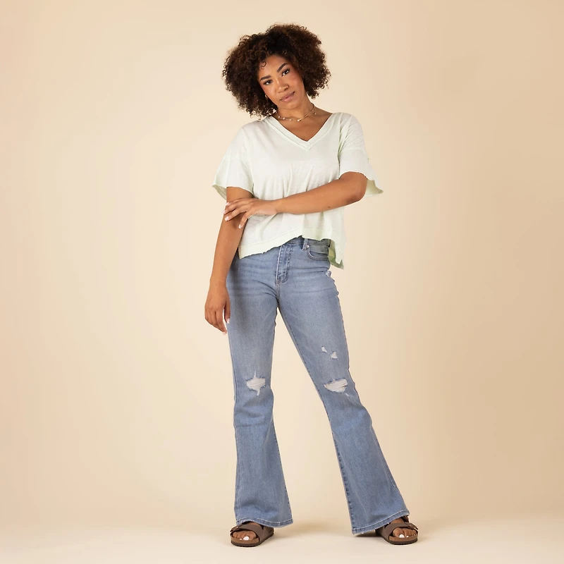 The Odie High Rise Flare Jeans